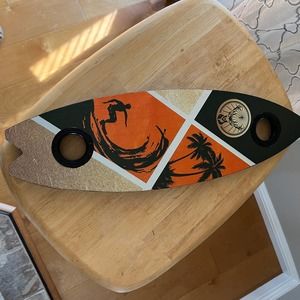 New! Jagermeister wood surfboard wall art man cave bar